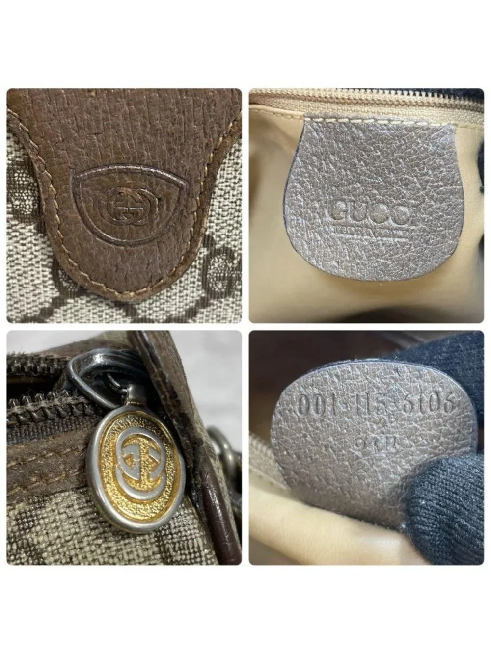 Gucci gg leather